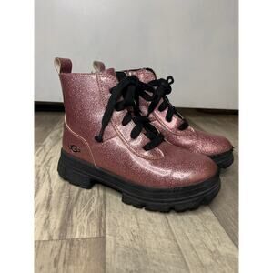UGG Kids' Ashton Lace Up Glitter Boot size 1